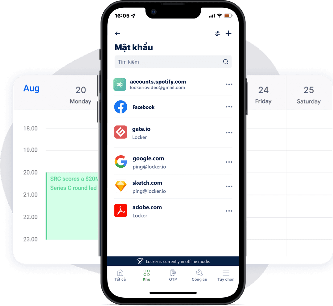 Truy cập mật khẩu mọi lúc, mọi nơi
