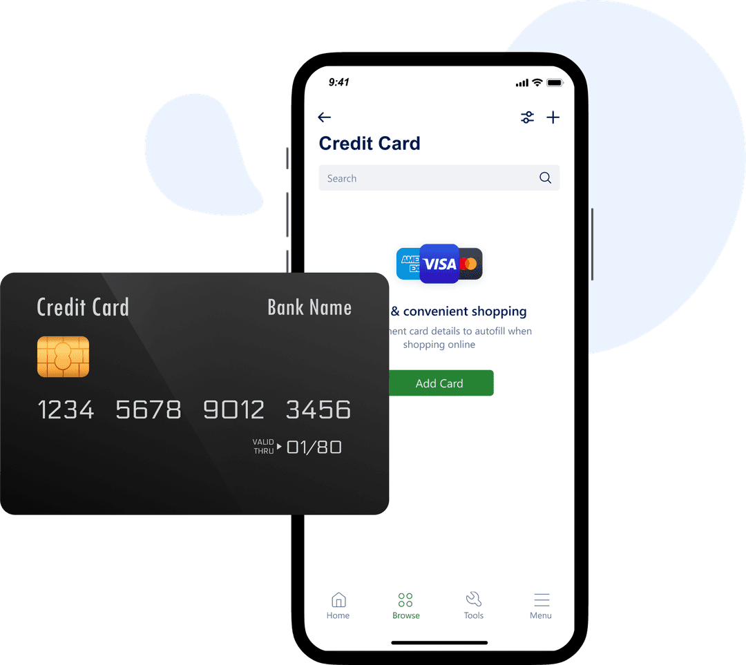 Access your credit cards