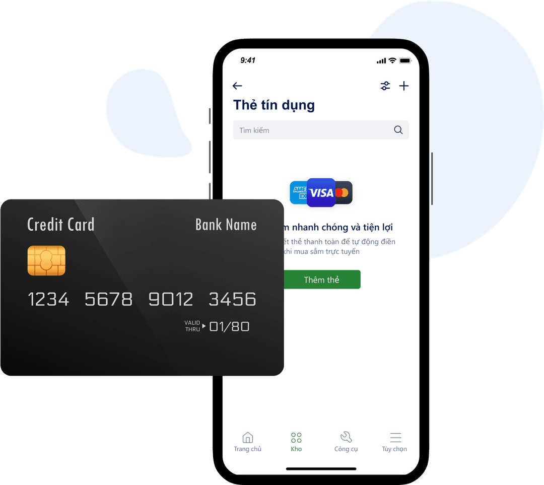 Access your credit cards